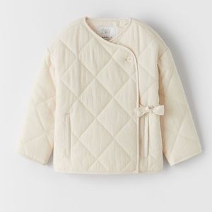 • Zara • Short Wrap Front Quilted Jacket 18-24 Months